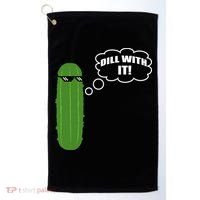 Dill With It Pickle Golf Towel thumb 0