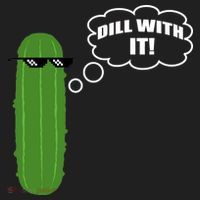 Dill With It Pickle Golf Towel thumb 3