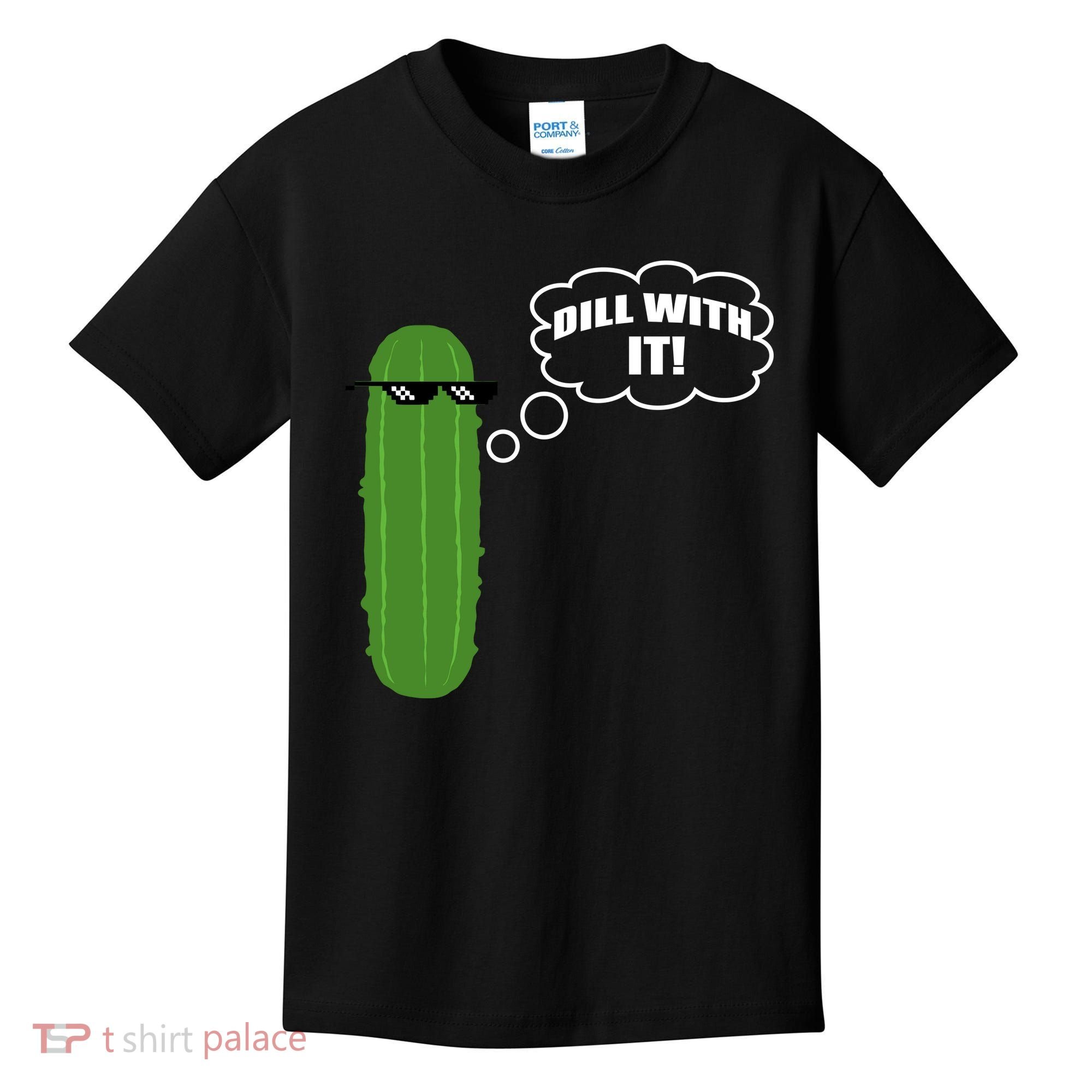 Dill With It Pickle Kids T-Shirt
