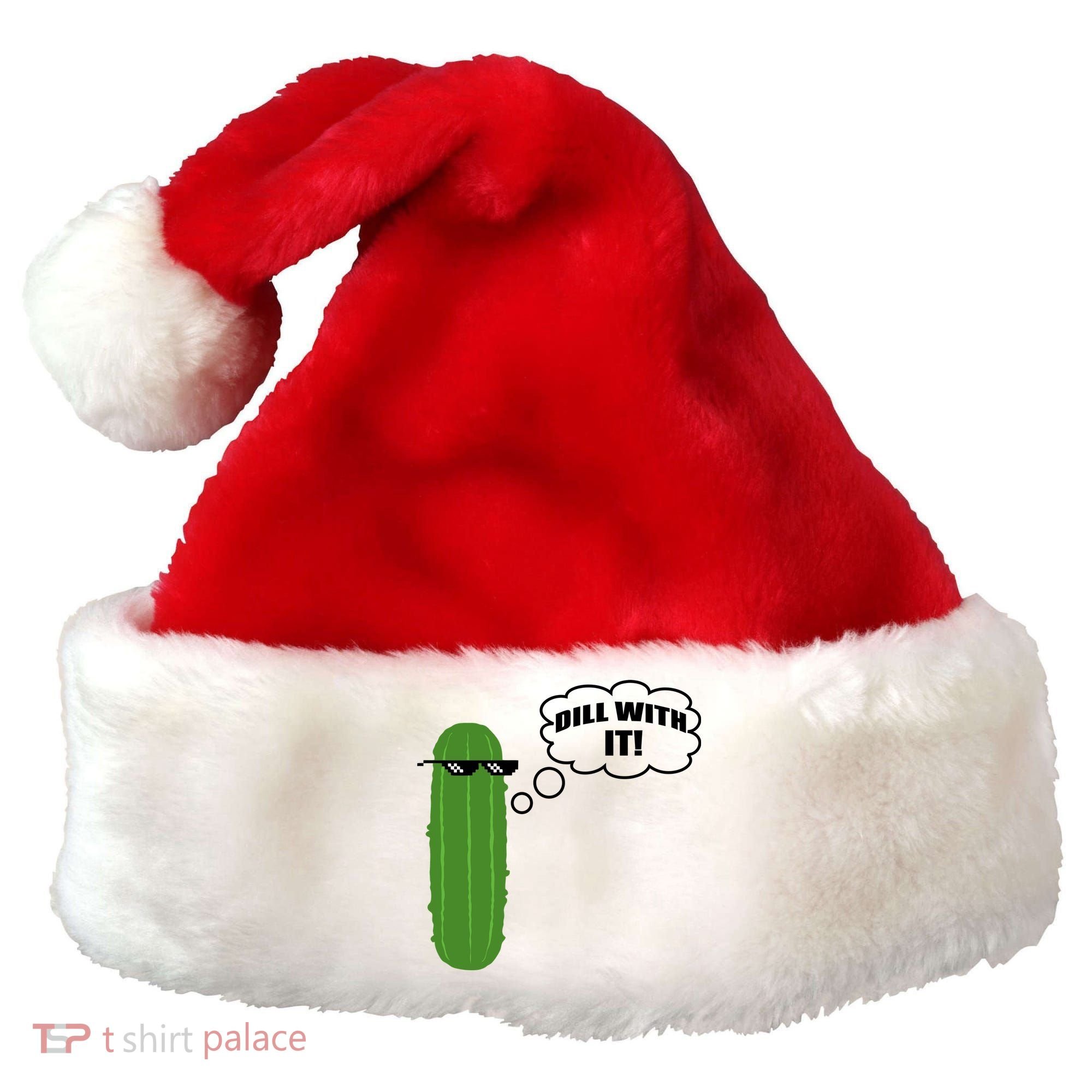 Dill With It Pickle Santa Hat