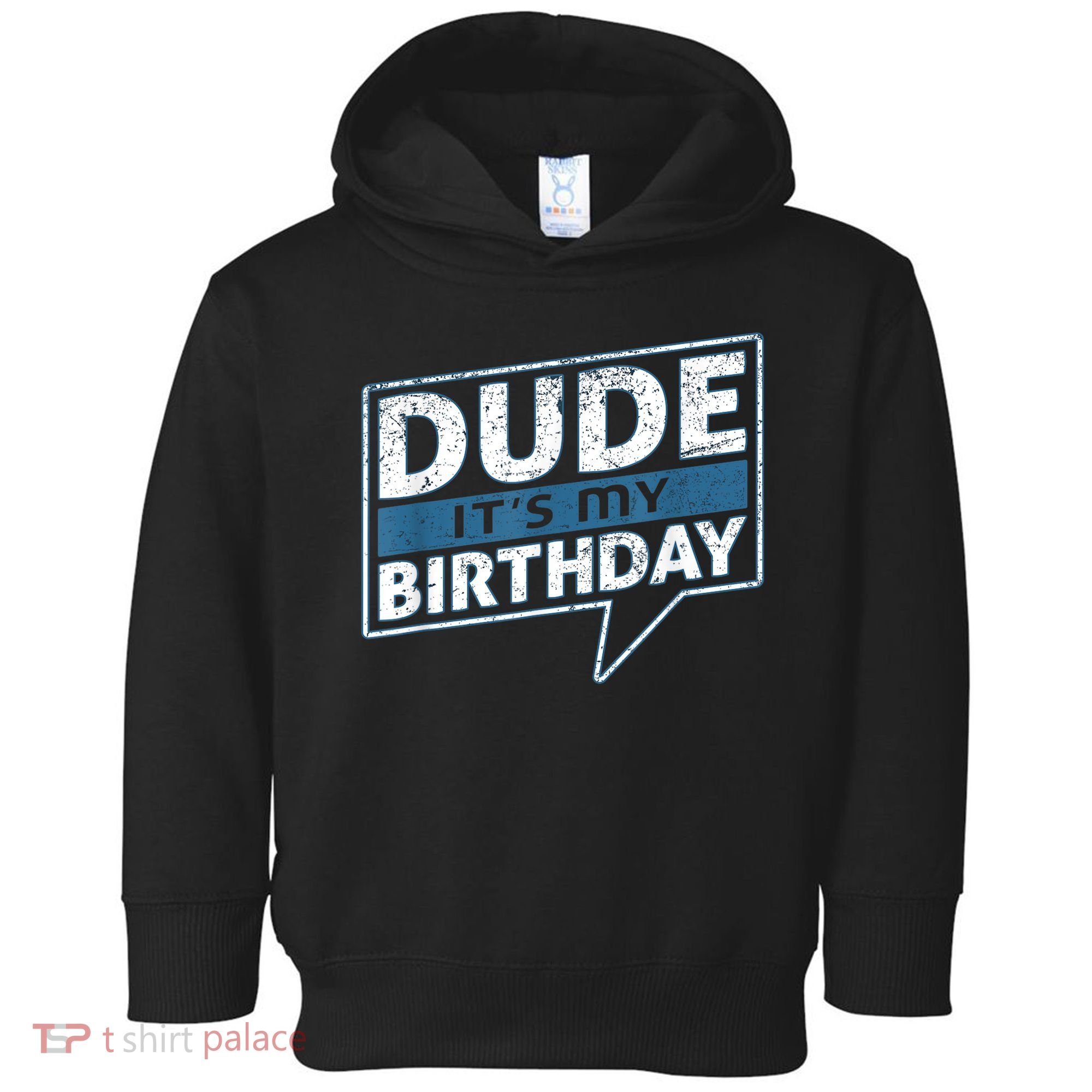 Dude Its My Birthday Party Happy Celebration Toddler Hoodie