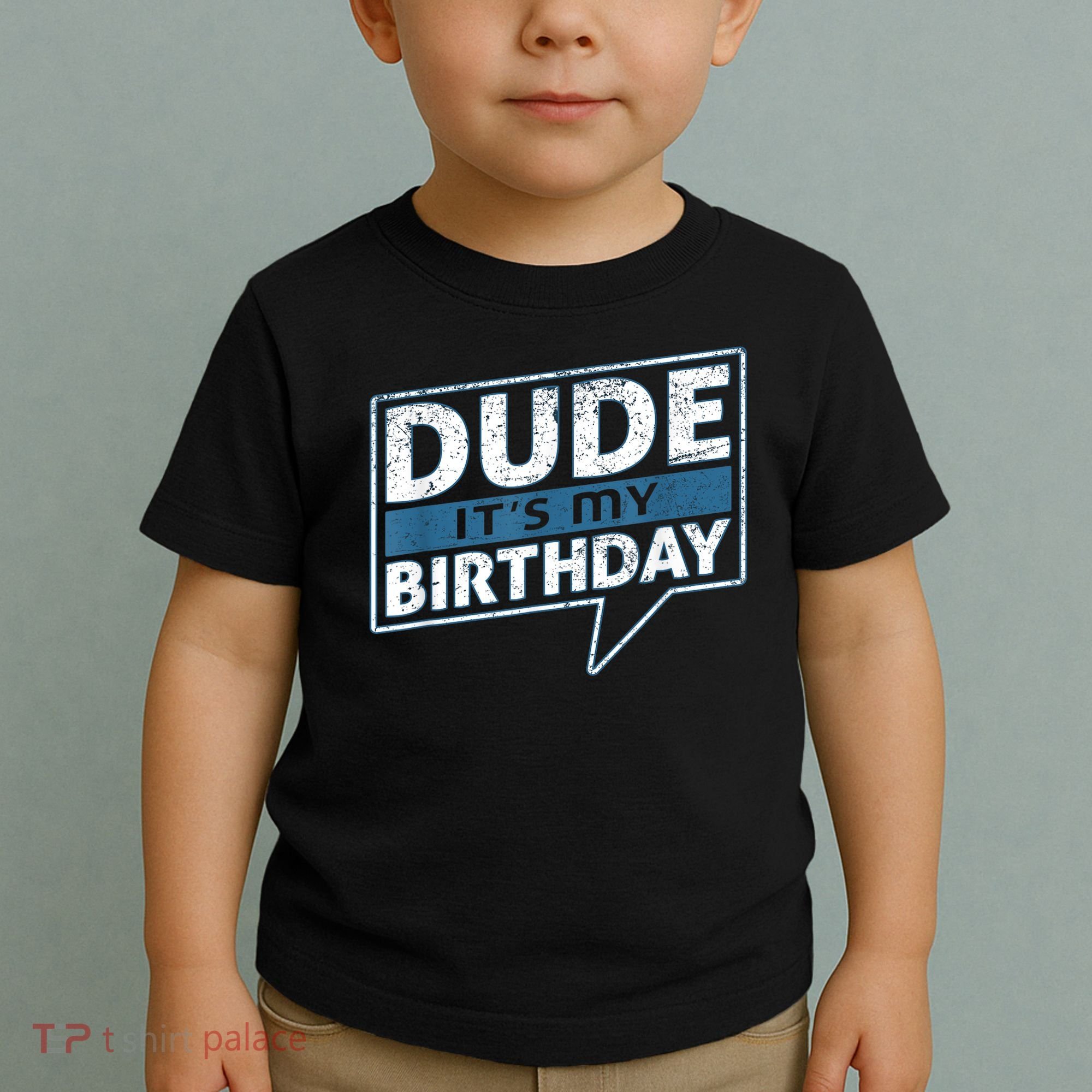 Dude Its My Birthday Party Happy Celebration Toddler T-Shirt