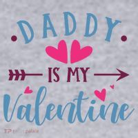Daddy Is My Valentine Cute Holiday Women's Sweatshirt thumb 2