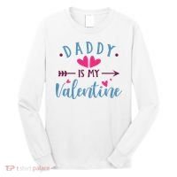 Daddy Is My Valentine Cute Holiday Long Sleeve Shirt thumb 0