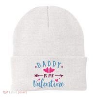 Daddy Is My Valentine Cute Holiday Beanie thumb 0