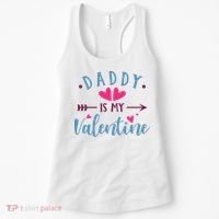 Daddy Is My Valentine Cute Holiday Women's Tank Top thumb 0