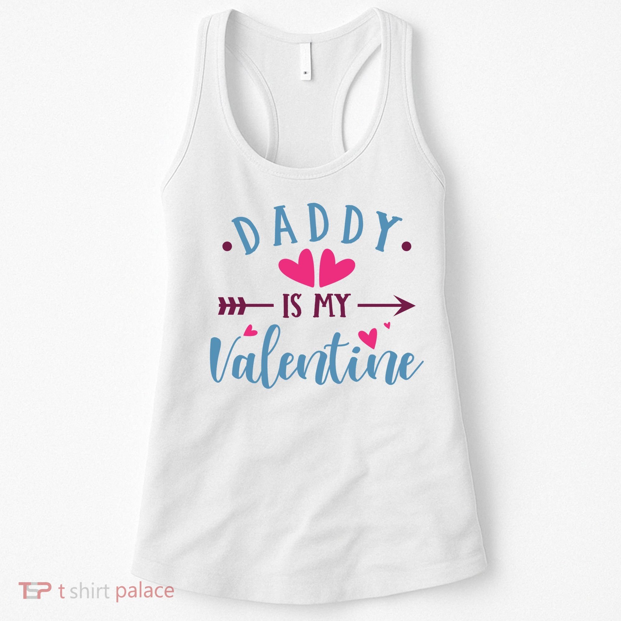 Daddy Is My Valentine Cute Holiday Women's Tank Top