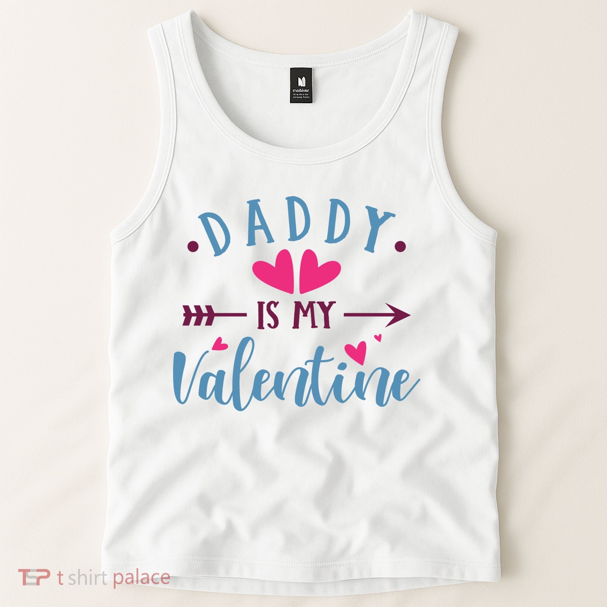 Daddy Is My Valentine Cute Holiday Tank Top