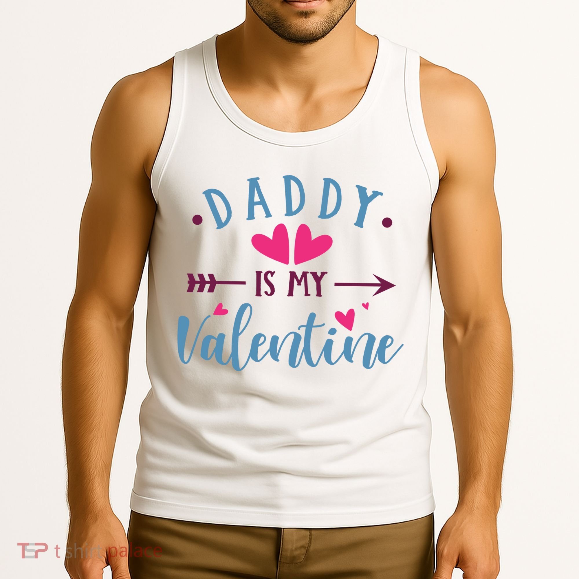 Daddy Is My Valentine Cute Holiday Tank Top