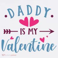 Daddy Is My Valentine Cute Holiday Women's T-Shirt thumb 6