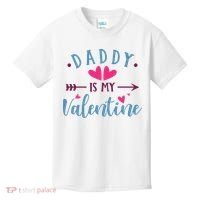 Daddy Is My Valentine Cute Holiday Kids T-Shirt thumb 0