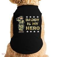 Daddy Is My Hero Military Doggie Tank thumb 0