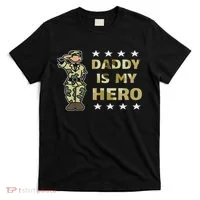 Daddy Is My Hero Military T-Shirt thumb 0