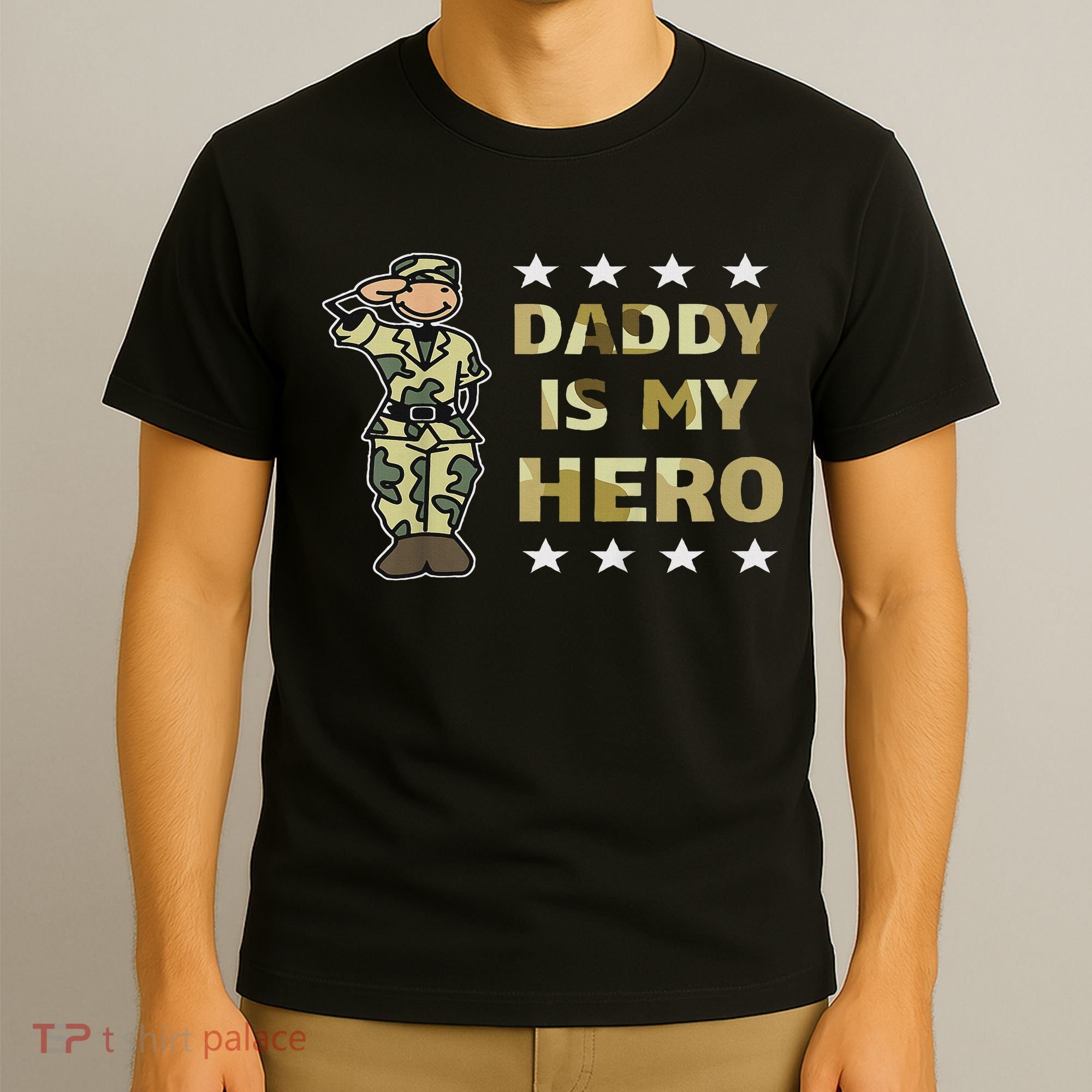 Daddy Is My Hero Military T-Shirt