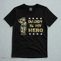 Daddy Is My Hero Military T-Shirt thumb 5