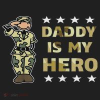 Daddy Is My Hero Military Beanie thumb 2