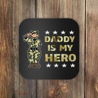Daddy Is My Hero Military Coaster thumb 0