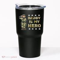 Daddy Is My Hero Military Tumbler thumb 0