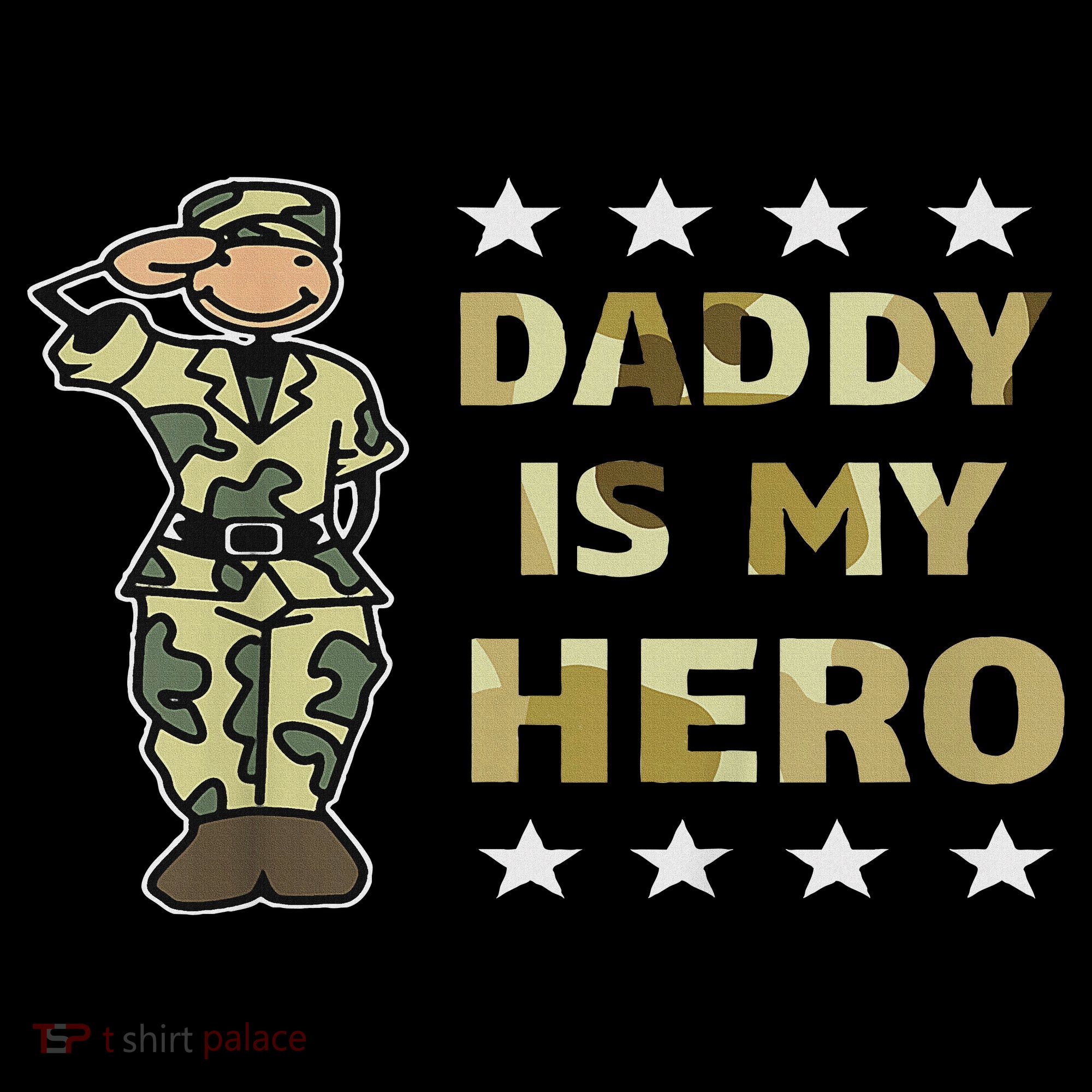 Daddy Is My Hero Military Baby Bodysuit