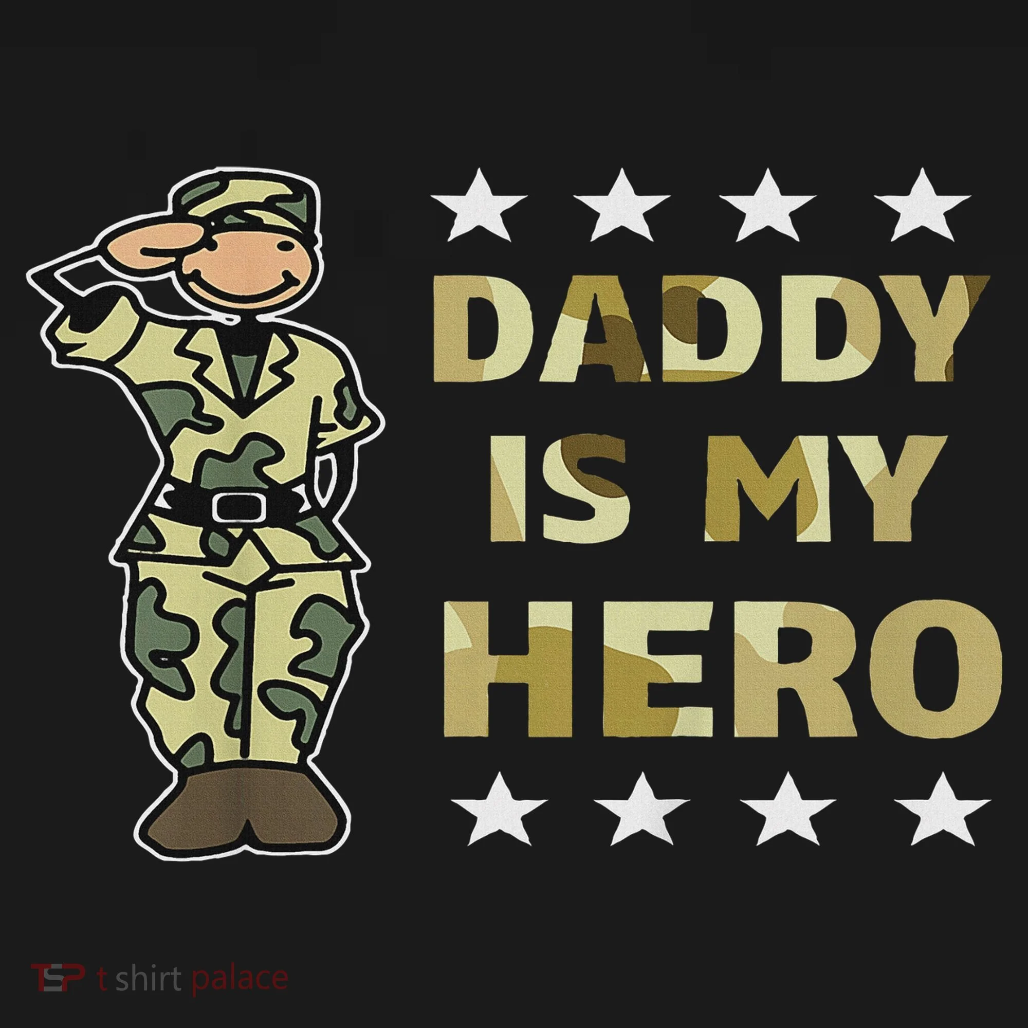 Daddy Is My Hero Military Baby Bodysuit