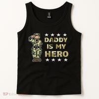 Daddy Is My Hero Military Tank Top thumb 2