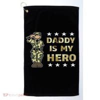 Daddy Is My Hero Military Golf Towel thumb 0