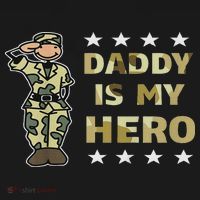 Daddy Is My Hero Military Visor thumb 3