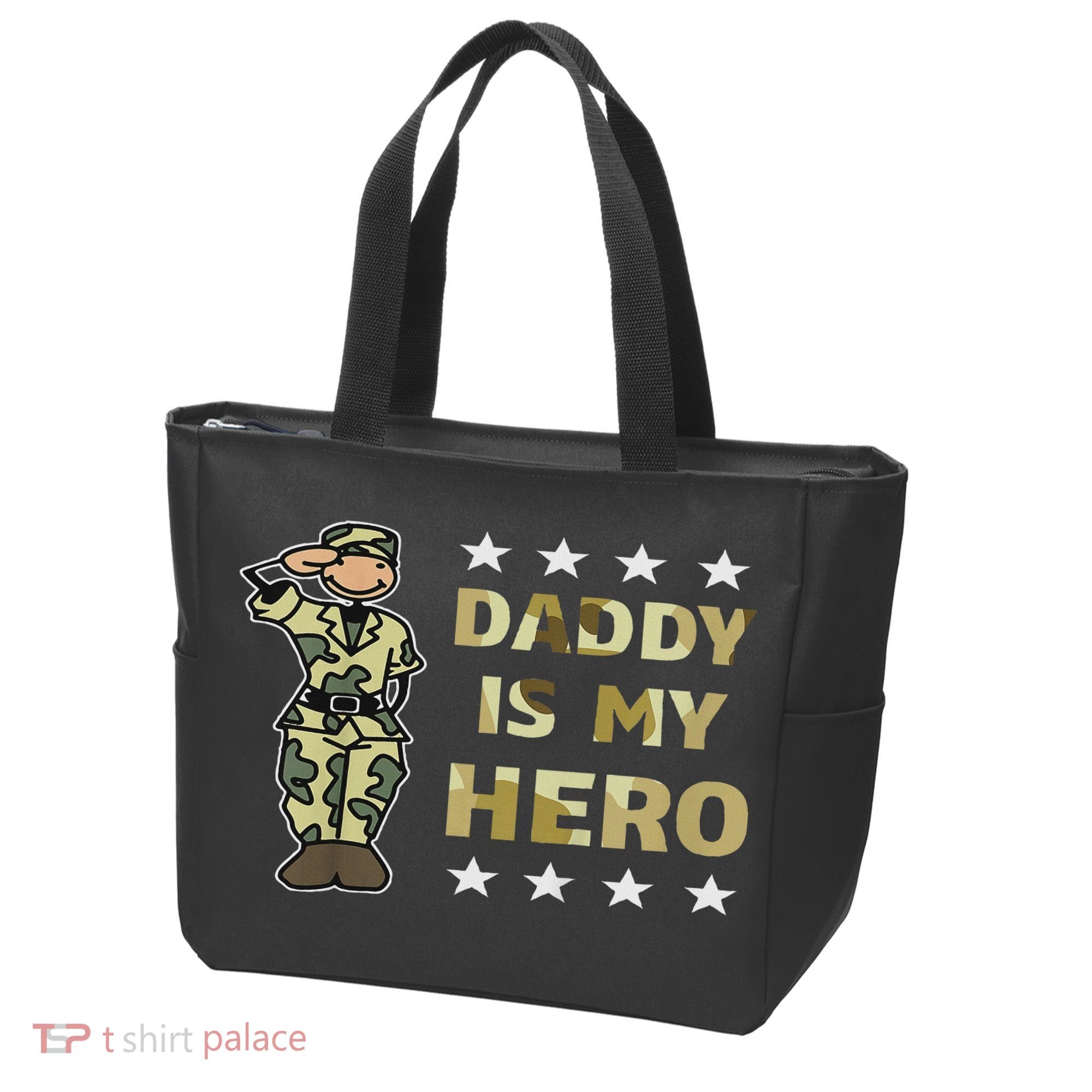 Daddy Is My Hero Military Tote Bag