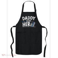 Daddy Is My Hero Police Thin Blue Line Law Enforcement Apron thumb 0