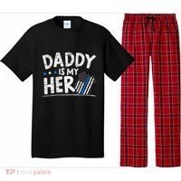 Daddy Is My Hero Police Thin Blue Line Law Enforcement Pajama Set thumb 0