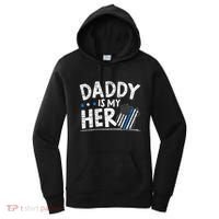 Daddy Is My Hero Police Thin Blue Line Law Enforcement Women's Hoodie thumb 0