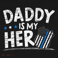 Daddy Is My Hero Police Thin Blue Line Law Enforcement Mousepad thumb 1