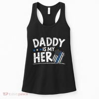 Daddy Is My Hero Police Thin Blue Line Law Enforcement Women's Tank Top thumb 0