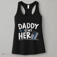 Daddy Is My Hero Police Thin Blue Line Law Enforcement Women's Tank Top thumb 3