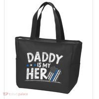 Daddy Is My Hero Police Thin Blue Line Law Enforcement Tote Bag thumb 3