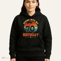 Diving Into My 70th Birthday Sky Diving Parachute Lover Hoodie thumb 5