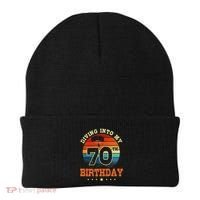Diving Into My 70th Birthday Sky Diving Parachute Lover Beanie thumb 0