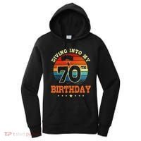 Diving Into My 70th Birthday Sky Diving Parachute Lover Women's Hoodie thumb 0