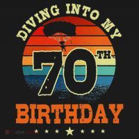 Diving Into My 70th Birthday Sky Diving Parachute Lover Women's Hoodie thumb 2