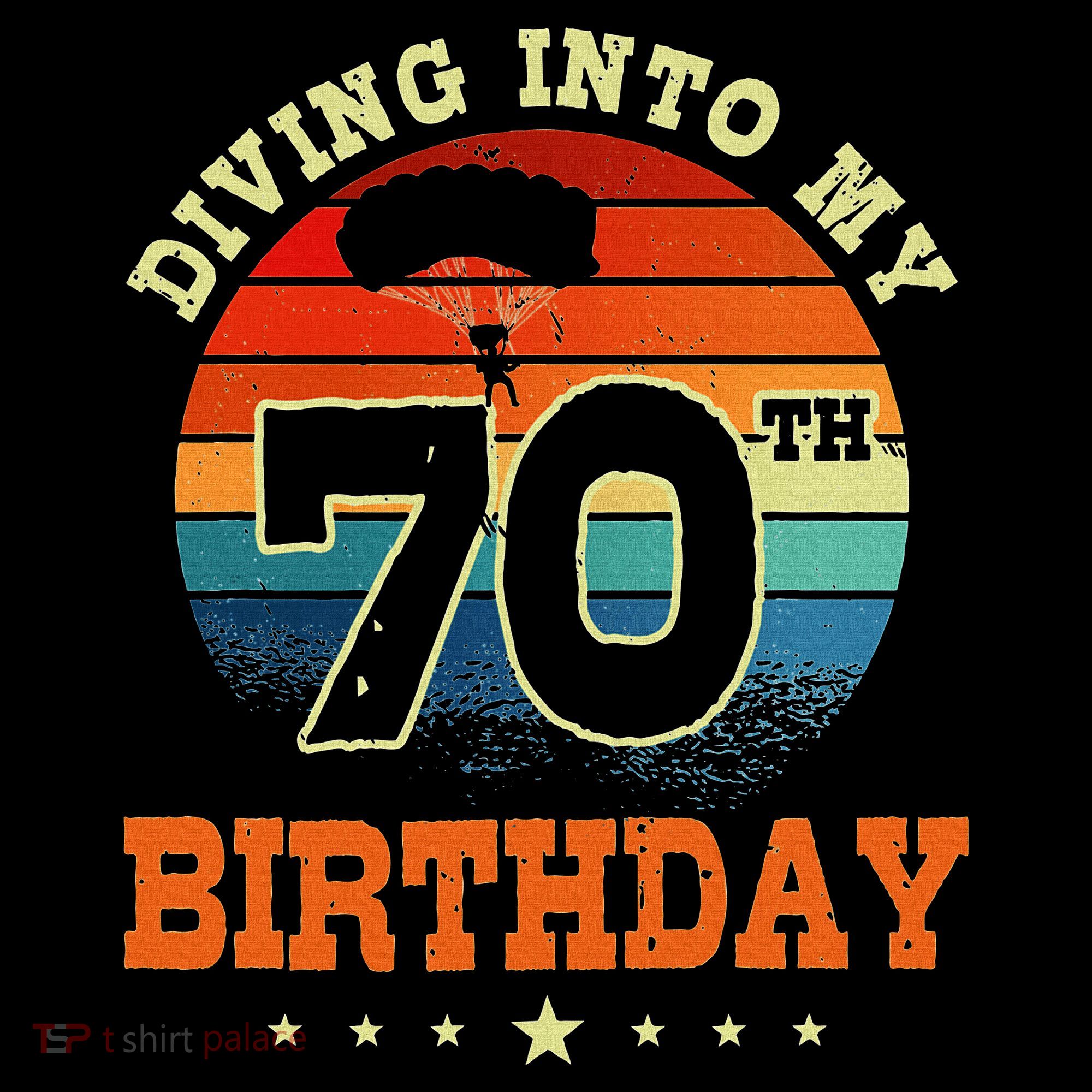 Diving Into My 70th Birthday Sky Diving Parachute Lover Women's Hoodie