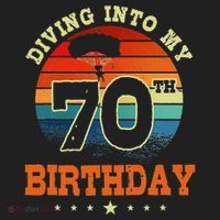 Diving Into My 70th Birthday Sky Diving Parachute Lover Hat thumb 2