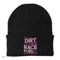 Dirt Is My Makeup Race Fuel Is My Perfume Dirt Track Racing Beanie thumb 0