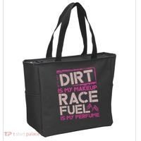 Dirt Is My Makeup Race Fuel Is My Perfume Dirt Track Racing Tote Bag thumb 2