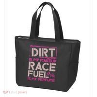 Dirt Is My Makeup Race Fuel Is My Perfume Dirt Track Racing Tote Bag thumb 3