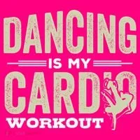 Dancing Is My Cardio Workout Cool Funny Dance Gift Button thumb 1