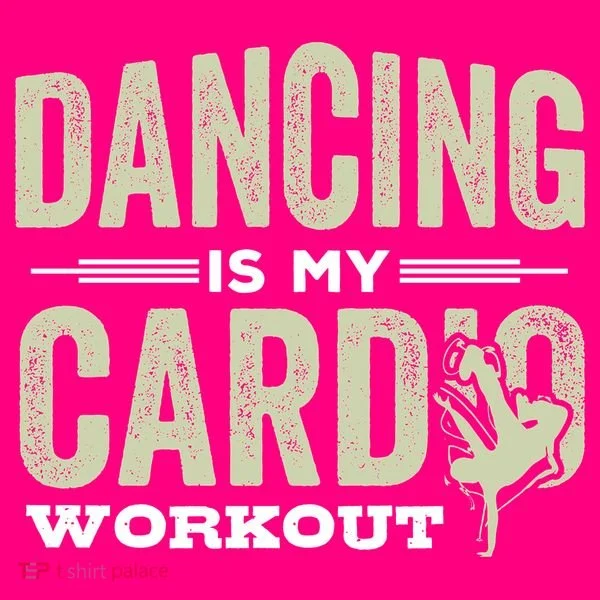 Dancing Is My Cardio Workout Cool Funny Dance Gift Button