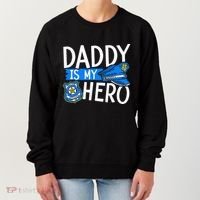 Daddy Is My Hero S Police Thin Blue Line Law Enforcement Women's Sweatshirt thumb 0