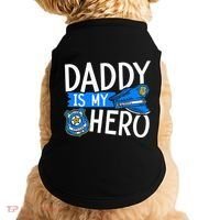 Daddy Is My Hero S Police Thin Blue Line Law Enforcement Doggie Tank thumb 0