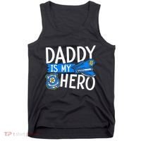 Daddy Is My Hero S Police Thin Blue Line Law Enforcement Tank Top thumb 0