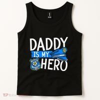 Daddy Is My Hero S Police Thin Blue Line Law Enforcement Tank Top thumb 2